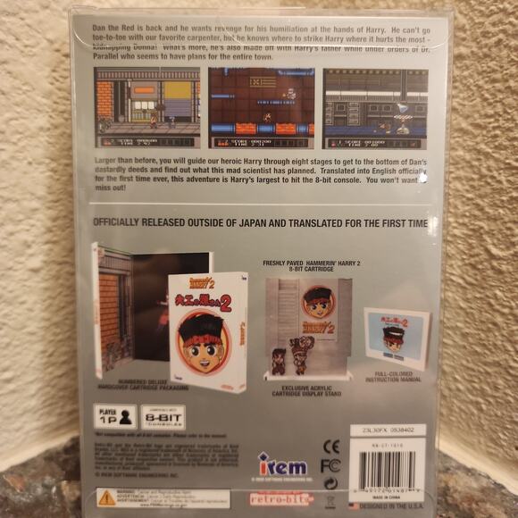 Game - Hammerin' Harry 2 (NEW) - NES - Retro-bit - Picture 2 of 5
